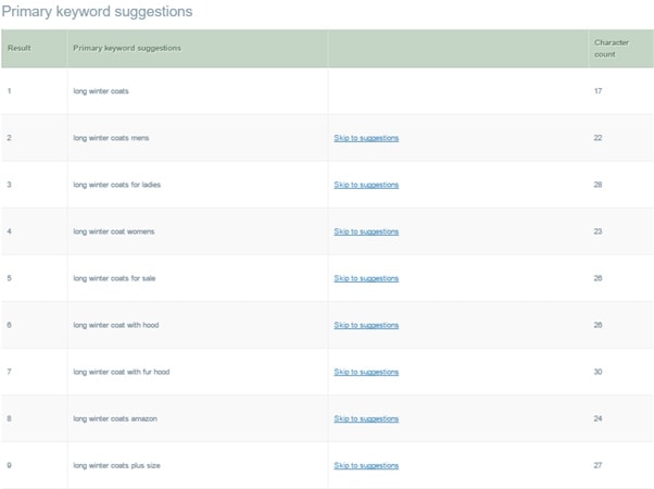 Free Keyword Suggestion Tool