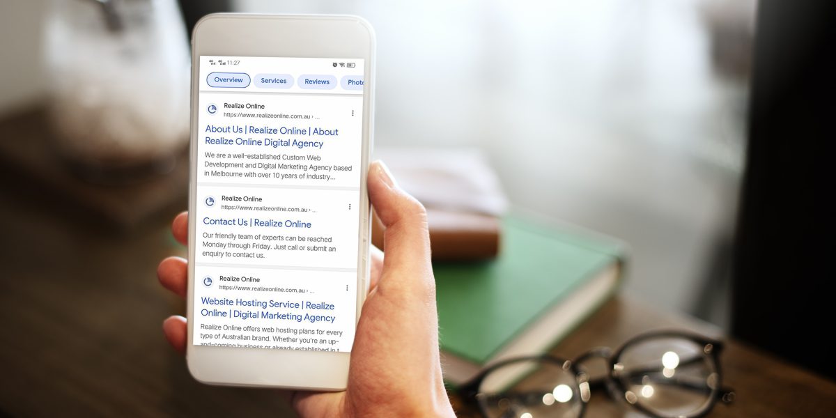 mobile search results design changes